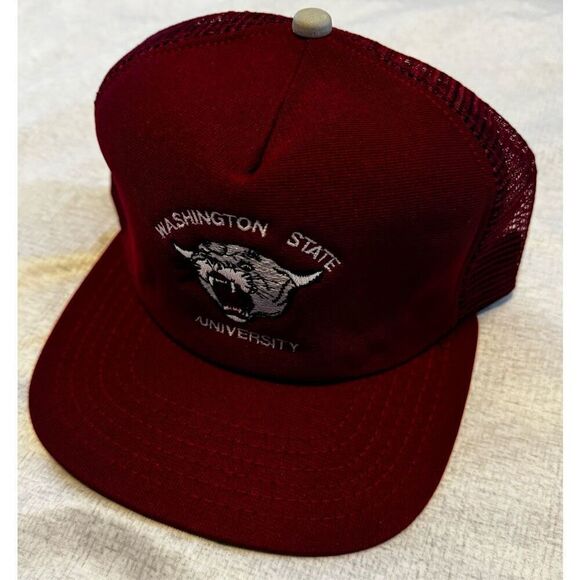 Washington State University Cougars Hat New Era Snapback Vintage - Picture 2 of 5